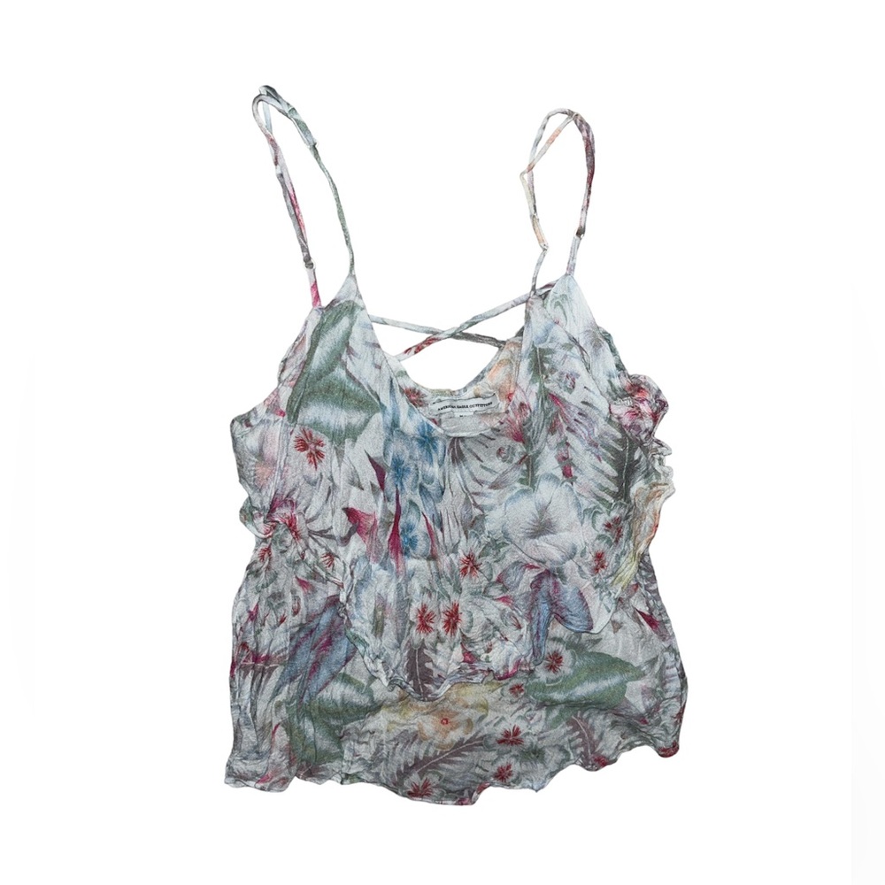 NWOT never worn floral summer Express tank top. Size: M (think Hollister medium)